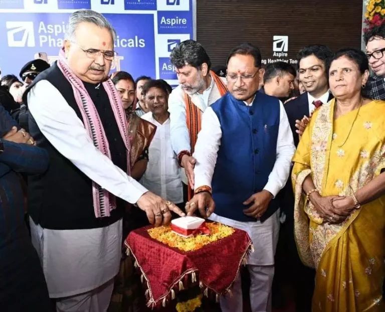 मुख्यमंत्री ने एस्पायर फार्मास्यूटिकल्स की नवनिर्मित इकाई का किया भव्य शुभारंभ