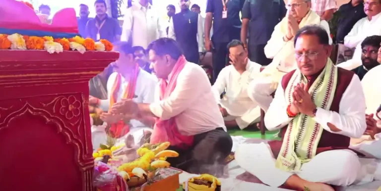 CM साय ने हरेली तिहार मनाया, कृषि औजारों की पूजा की