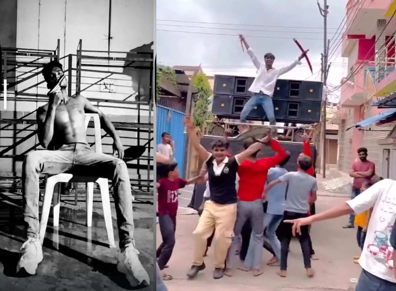 बिरगांव गणेशोत्सव में असामाजिक तत्वों ने लहराया तलवार, देखें वीडियो