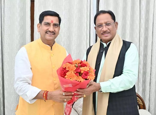 मुख्यमंत्री विष्णुदेव साय और केंद्रीय राज्य मंत्री तोखन साहू की आत्मीय मुलाकात मुख्यमंत्री विष्णुदेव साय और केंद्रीय राज्य मंत्री तोखन साहू की आत्मीय मुलाकात