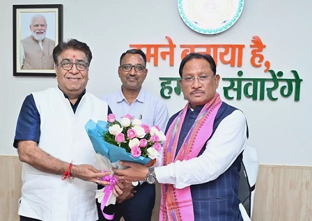 मुख्यमंत्री से ट्रिपल आईटी नया रायपुर के निदेशक प्रोफेसर ओमप्रकाश व्यास ने की मुलाकात मुख्यमंत्री से ट्रिपल आईटी नया रायपुर के निदेशक प्रोफेसर ओमप्रकाश व्यास ने की मुलाकात