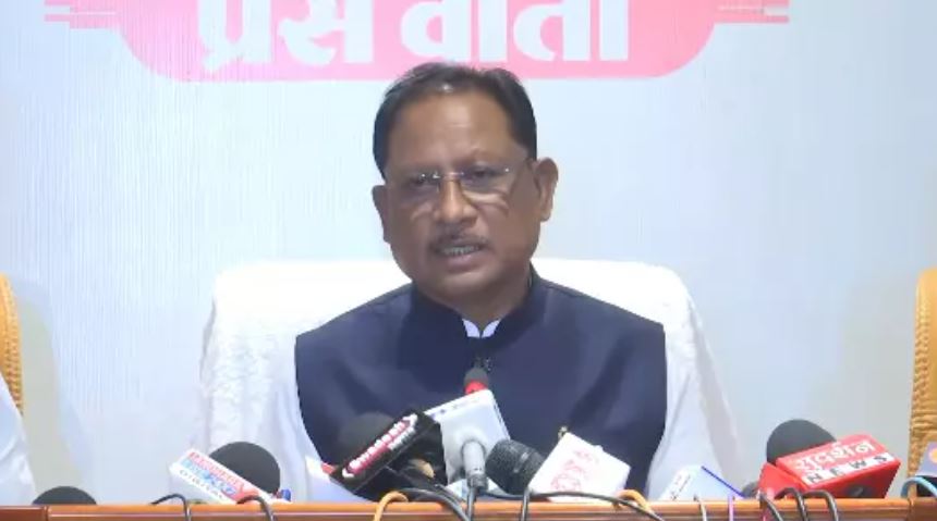 CM साय ने रायपुर में प्रेस कॉन्फ्रेंस की, GST पर मिली राहत की जानकारी दी CM साय ने रायपुर में प्रेस कॉन्फ्रेंस की, GST पर मिली राहत की जानकारी दी