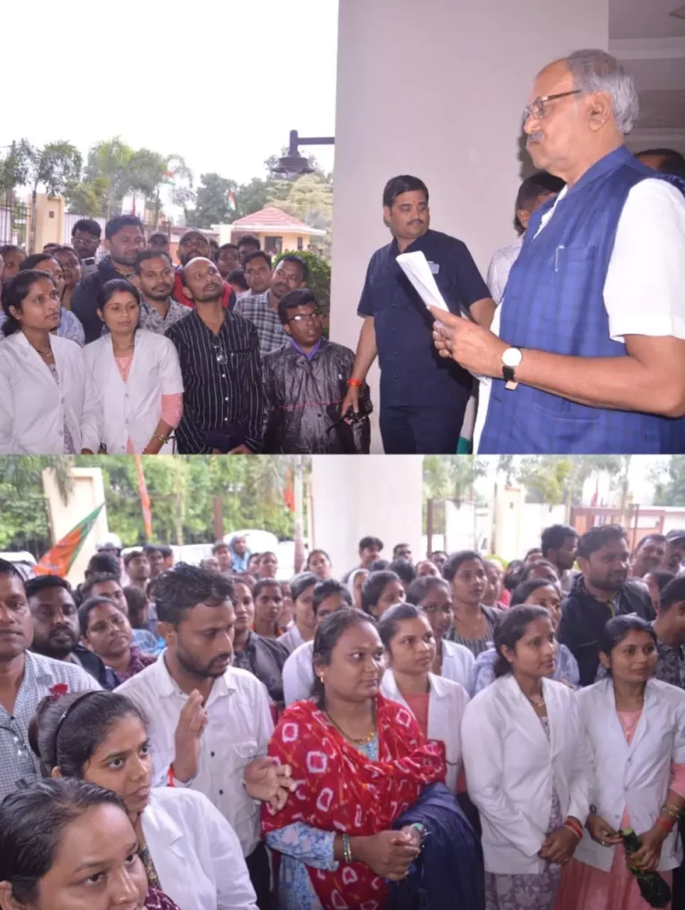 एनएचएम कर्मचारियों की जायज़ मांगों का हर स्तर पर होगा समर्थन : MP बृजमोहन अग्रवाल