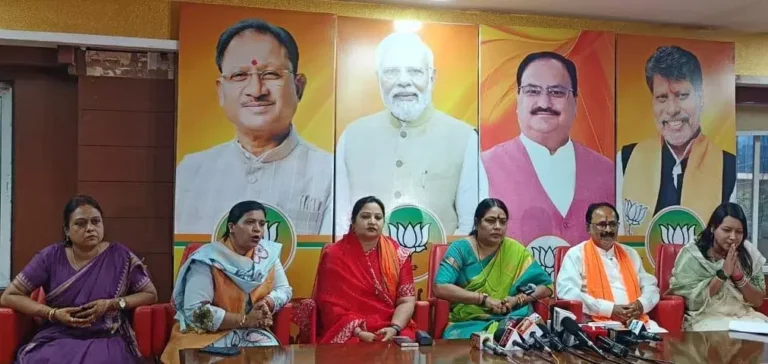 बीजेपी की महिला मोर्चा कल रायपुर में करने जा रही बड़ा प्रदर्शन