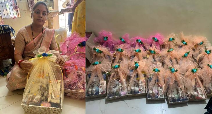 बिहान की दीदियों ने तैयार किए संगिनी ब्रांड के आकर्षक गिफ्ट हैम्पर बिहान की दीदियों ने तैयार किए संगिनी ब्रांड के आकर्षक गिफ्ट हैम्पर