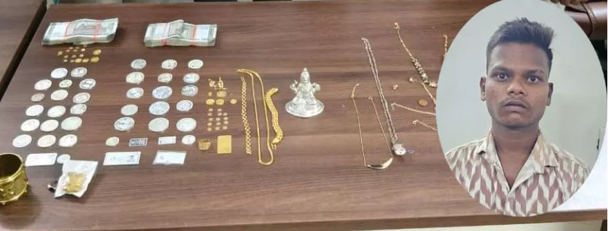 देवेन्द्र नगर में चोरी, सोने की बिस्किट और कैश के साथ दो चोर गिरफ्तार देवेन्द्र नगर में चोरी, सोने की बिस्किट और कैश के साथ दो चोर गिरफ्तार