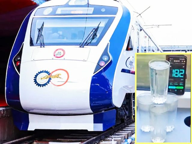 वंदे भारत स्लीपर ट्रेन का हुआ शानदार ट्रायल: 180 KM प्रति घंटे की रफ्तार में भी नहीं छलका एक बूंद पानी, जल्द पटरी पर दौड़ेगी वंदे भारत स्लीपर ट्रेन का हुआ शानदार ट्रायल: 180 KM प्रति घंटे की रफ्तार में भी नहीं छलका एक बूंद पानी, जल्द पटरी पर दौड़ेगी