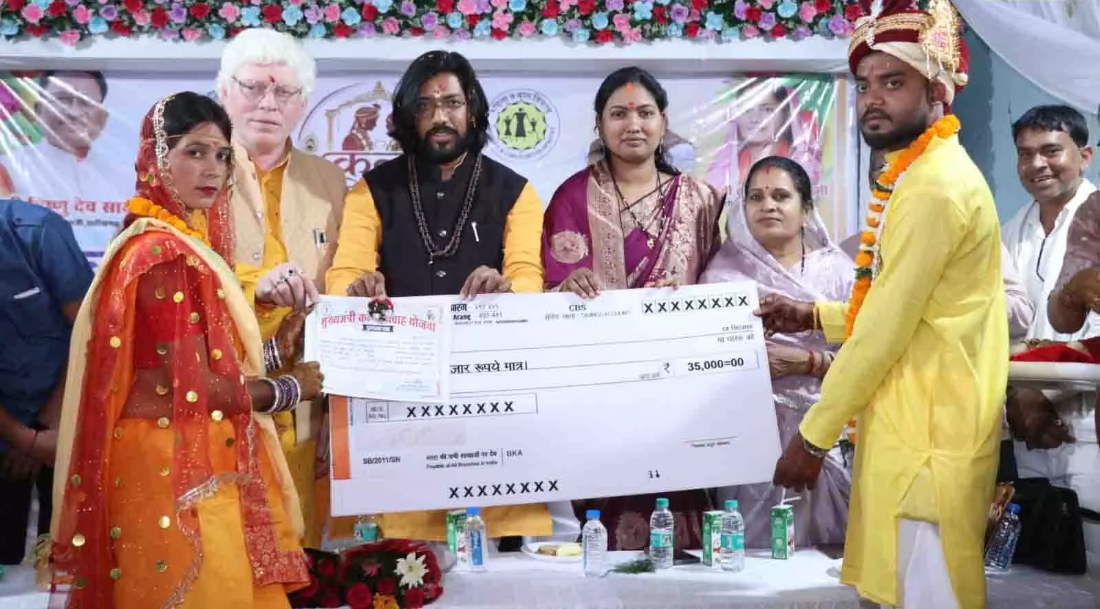 मुख्यमंत्री कन्या विवाह योजना अंतर्गत 62 जोड़ों ने लिए सात फेरे, नवदंपत्तियों को मिली शासकीय सहायता